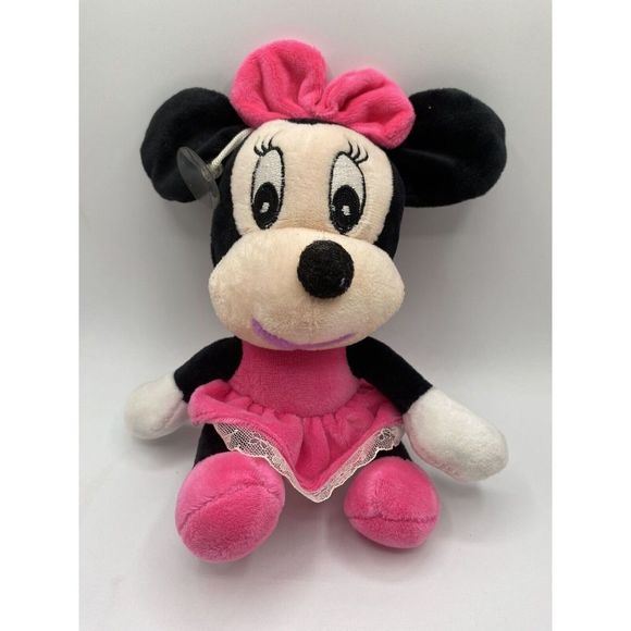 Disney Other - Disney Baby Cute Minnie Mouse  Pink Soft Toy Full Size 7 in"